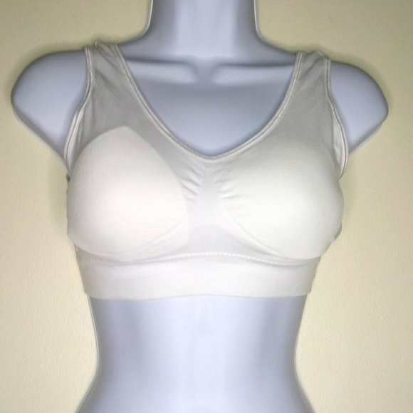 Genie Bra white Athletic Bra with wide staps - Picture 3 of 8
